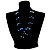 Romantic Blue Nugget Multi Strand Fashion Necklace - view 6