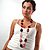 Long Plastic Flat Oval Bead Pink And Red Necklace - 108cm L - view 7