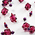 Raspberry Plastic And Simulated Pearl Illusion Necklace - view 4