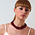 Cranberry Plastic Bead Multistrand Necklace - view 7