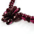 Purple Flower Resin Ribbon Necklace - view 4