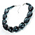 Azure Plastic Chunky Nugget Choker - view 2