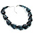 Azure Plastic Chunky Nugget Choker - view 9