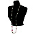 Long Flat Beaded Fashion Necklace (Beige, Malachite & Dark Green) - view 4
