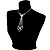 Diamante Butterfly Tie Necklace (Clear) - view 2