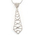 Stunning Diamante Tie Necklace (Clear) - view 10