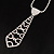 Stunning Diamante Tie Necklace (Clear) - view 7