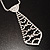 Stunning Diamante Tie Necklace (Clear) - view 4