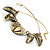 Brass Snake Pattern Ethnic Choker Necklace - view 6
