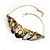 Brass Snake Pattern Ethnic Choker Necklace - view 10