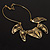 Brass Snake Pattern Ethnic Choker Necklace - view 7