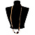 Long Gold Tone Multistrand Tassel Necklace - view 2