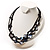 2 Strand Black Shell Beaded Necklace - view 2