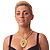 Egyptian Style Gold Tone Choker Necklace - view 3