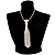 Light Cream Imitation Pearl Tie Necklace