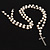 Long Imitation Pearl Cross Necklace (Snow White) - view 3