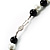 Black & White Imitation Pearl Necklace - 38cm L - view 6