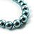 Aqua Glass Pearl Fashion Necklace (48cm) - view 4
