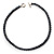 Black Glass Pearl Fashion Necklace (48cm) - view 4