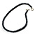 Black Glass Pearl Fashion Necklace (48cm) - view 5