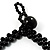 V-Shape Black Bead Choker Necklace - view 4