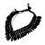 V-Shape Black Bead Choker Necklace - view 8