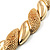 Statement Textured Choker Necklace (Gold Tone) - view 5