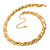 Statement Textured Choker Necklace (Gold Tone) - view 8