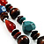 Long Multicoloured Wood And Acrylic Bead Necklace - view 3
