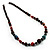Long Multicoloured Wood And Acrylic Bead Necklace - view 7