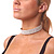 5-Row Austrian Crystal Choker Necklace (Silver&Clear) - view 8