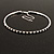Thin Austrian Crystal Choker Necklace (Clear & Black) - view 7