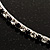 Thin Austrian Crystal Choker Necklace (Clear & Black) - view 8