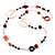 Coral, Beige Shell & Wood Bead Long Necklace - 90cm Length - view 3