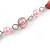 Multicoloured Long Shell Composite & Imitation Pearl Bead Silver Tone Necklace - 110cm Long - view 5
