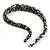 Black & White Chunky Glass Bead Necklace - 60cm Long - view 15