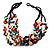3 Strand Multicoloured - Composite Bead Necklace