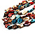 3 Strand Multicoloured - Composite Bead Necklace - view 4