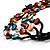 3 Strand Multicoloured - Composite Bead Necklace - view 5