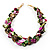 3 Strand Multicoloured - Composite Bead Necklace - view 8