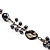 Ash Grey Shell & Imitation Pearl Bead Long Necklace - 140cm Length - view 5