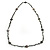 Long Ash Grey Shell & Nugget Bead Necklace - 125cm Length - view 7