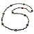 Long Ash Grey Shell & Nugget Bead Necklace - 125cm Length