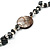 Long Ash Grey Shell & Nugget Bead Necklace - 125cm Length - view 8