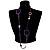 Purple Shell & Wood Bead Long Necklace - 90cm Length - view 2
