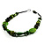 Light Green & Brown Wood Bead Necklace - 64cm - view 10