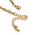 Gold Plated Chic Multi Chain Crystal Bib Necklace - view 6