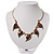 Brass Chilly Peppers Choker Necklace - view 2