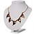 Brass Chilly Peppers Choker Necklace - view 12