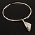 Hammered Stainless Steel Lucky Sail Choker Necklace - view 9